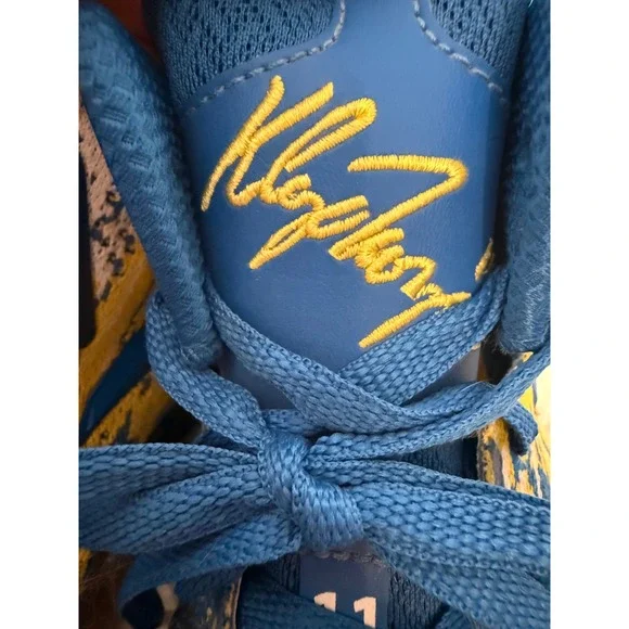 ANTA Klay‎ Thompson KT Blue Yellow Basketball Shoes Mens Size 13 warriors